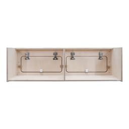 Överskåp för Inredning i Skåpbil med Svart List – 120cm x 35cm x 35cm