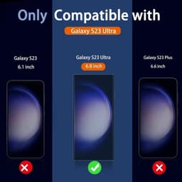 INF 3-pack skjermbeskytter 3-pack linsebeskytter for Samsung S23 Ultra