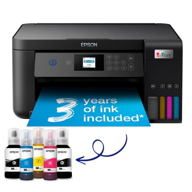 Epson EcoTank ET-2850 multifunktionsskrivare C11CJ63405 (svart)