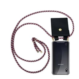 Samsung Galaxy A10 / M10 Deksel med Halskjede (rød)