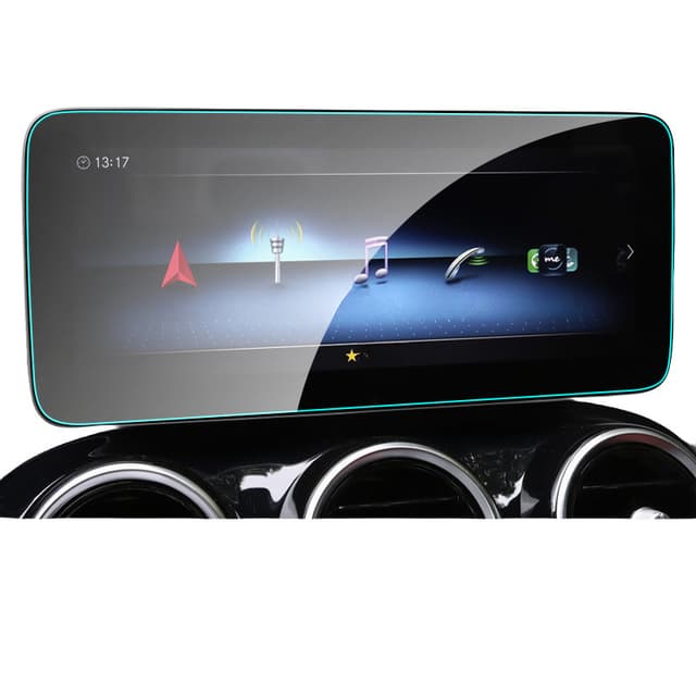 Skærmbeskytter til Mercedes-Benz 19-21 C-Klasse/20-22 GLC bilnavigation 2 stk.