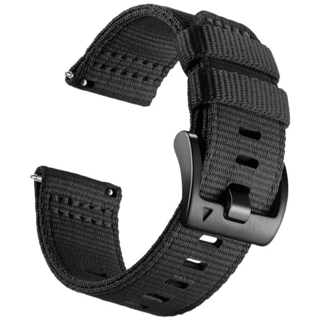 22 mm nailonrannekello Huawei Watch 4 Prolle Musta