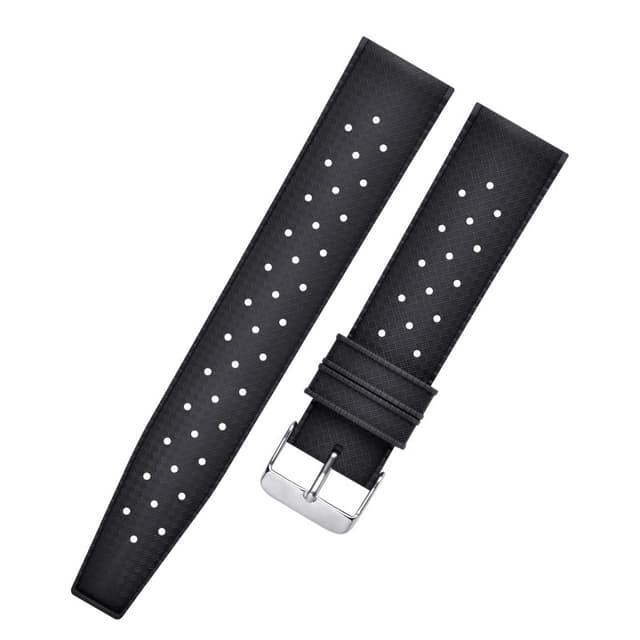 Blå urrem til Tissot Omega Sort 22mm