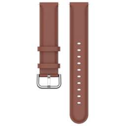 22 mm læder sportsbånd kompatible med CMF BY NOTHING Watch Pro Brun