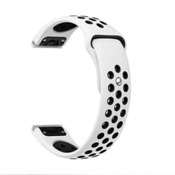Silikonklokkerem for Garmin Fenix-serien Hvit+svart