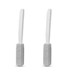 2 Pack Hohkakiviharja kahvalla Harmaa
