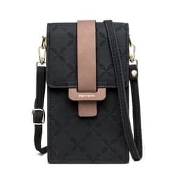 Crossbody telefontaske, skuldertaske, håndtaske, pung Sort
