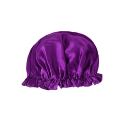 100 % Mulberry Silk Sleep Cap for kvinner, myk nattsøvnhatt Lilla L