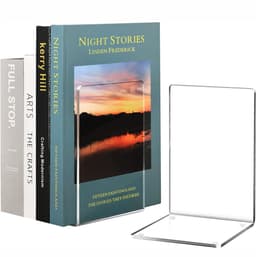 Bokstöd Akryl 4-pack, bokstöd transparent, återanvändbart bokstöd, bok