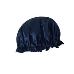 100 % Mulberry Silk Sleep Cap til kvinder, blød nattesøvnhat Marine blå M