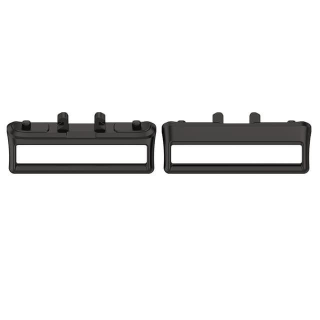 18 mm kellon rannekkeen liitinsovitin Samsung Galaxy Fit 3:lle Musta