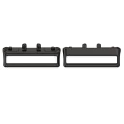 18 mm klockbandskontaktadapter för Samsung Galaxy Fit 3 Svart