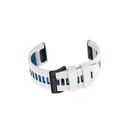 Silikonklokkerem for Garmin Fenix-serien Hvit + blå