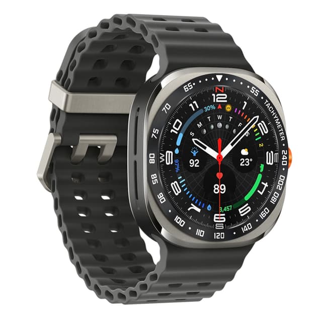 Ram i rostfritt stål för Samsung Galaxy Watch Ultra Svart + Vit