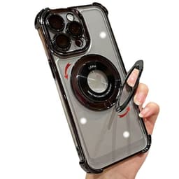 Neljän kulman putoamisenestokotelo pyörivällä jalustalla iPhonelle iPhone 15 Pro Max