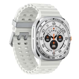 Ram i rostfritt stål för Samsung Galaxy Watch Ultra Silver + svart