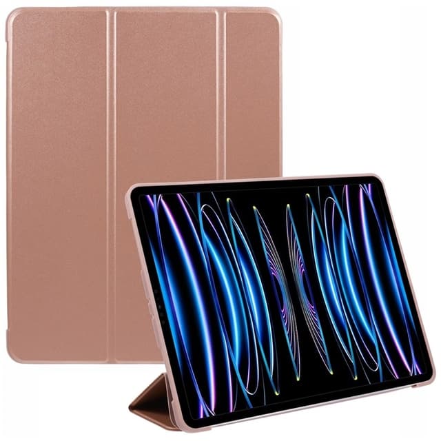 SKALO iPad Pro 12.9 (Gen 4/5/6) Trifold Flip Cover - Rosa guld