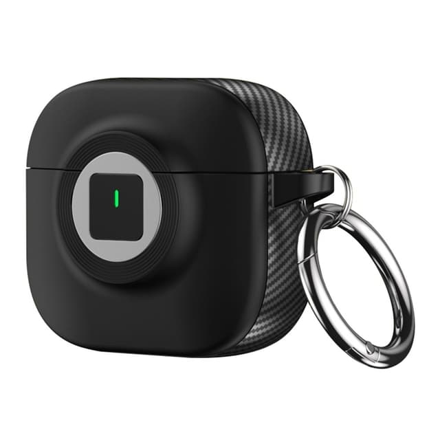 SKALO AirPods 4 Hiilikuitu Kameran Kotelo Kotelo - Musta