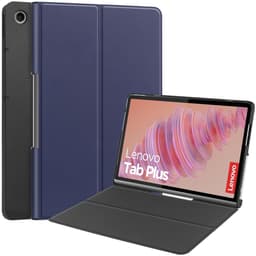 SKALO Lenovo Tab Plus 11.5"" Duofold PU-Läder Fodral - Blå