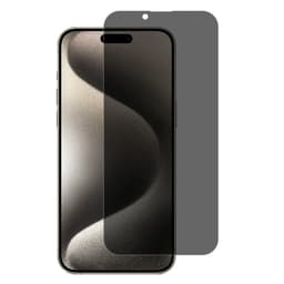 2-PACK SKALO iPhone 16 Privacy Skärmskydd Härdat Glas - Svart