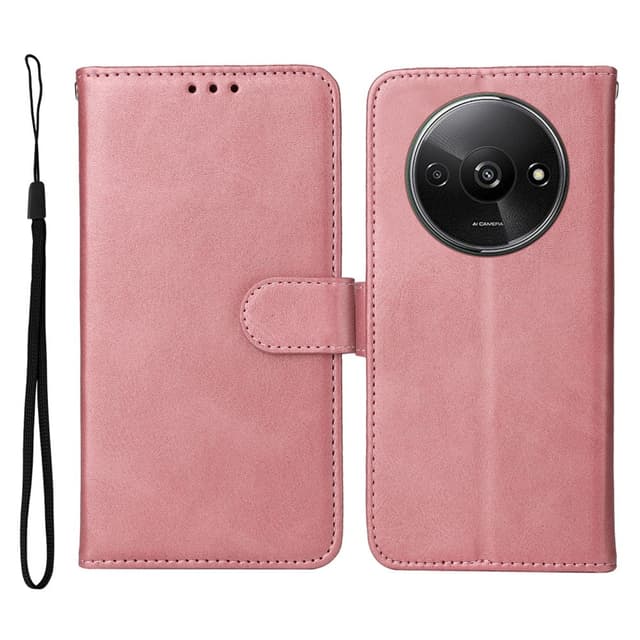 SKALO Xiaomi Redmi A3 PU-nahkainen Lompakkokotelo - Pinkki