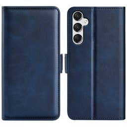SKALO Samsung A25 5G Premium Wallet Flip Cover - Blå