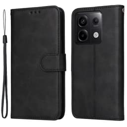 SKALO Xiaomi Redmi Note 13 Pro 5G PU-nahkainen Lompakkokotelo - Musta