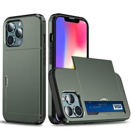 SKALO iPhone 13 Armor Cover kortholder - Grøn