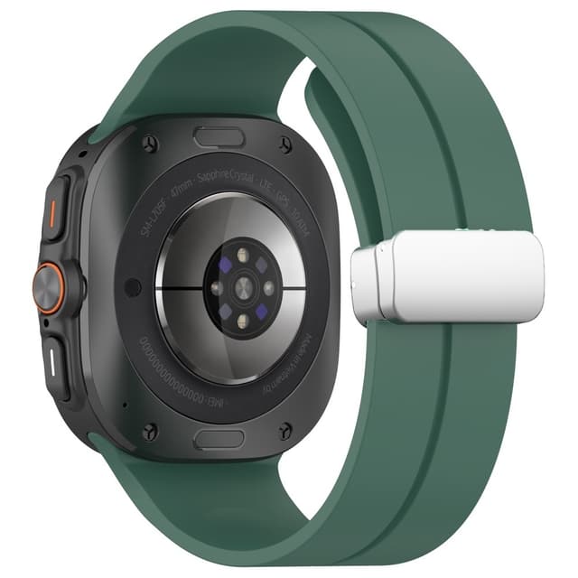 SKALO Silikonearmbånd metallspænde Samsung Watch Ultra 47mm - Grøn