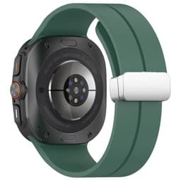 SKALO Silikoniranneke metallisolki Samsung Watch Ultra 47mm - Vihreä