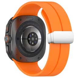 SKALO Silikonearmbånd metallspænde Samsung Watch Ultra 47mm - Orange