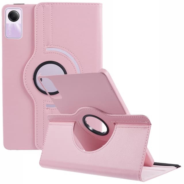 SKALO Xiaomi Redmi Pad SE 360 Litchi Fodral - Rosa