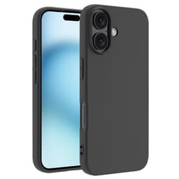 SKALO iPhone 16 Mattamusta erittäin ohut TPU-suojakuori