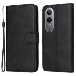 SKALO OnePlus Nord CE4 Lite 5G PU-nahkainen Lompakkokotelo - Musta