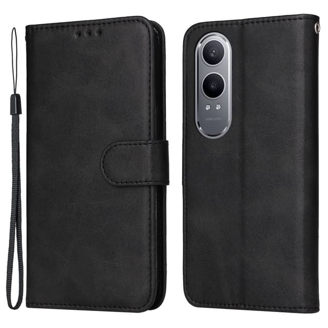 SKALO OnePlus Nord CE4 Lite 5G PU-nahkainen Lompakkokotelo - Musta