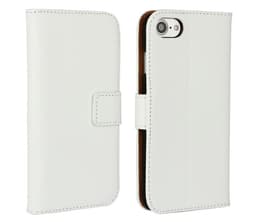 SKALO iPhone 7/8 Lompakkokotelo Aitoa nahkaa - Valkoinen