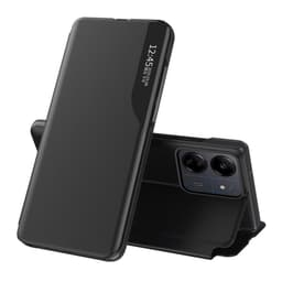 SKALO Xiaomi Redmi 13C 4G Clear View Window Case - Musta