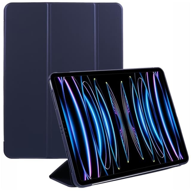 SKALO iPad Pro 12.9 (Gen 4/5/6) Trifold Suojakotelo - Tummansininen