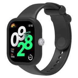 SKALO Silikone rem med Cover Xiaomi Redmi Watch 4 - Sort