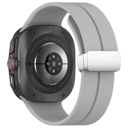 SKALO Silikonarmband metallspänne Samsung Watch Ultra 47mm - Grå