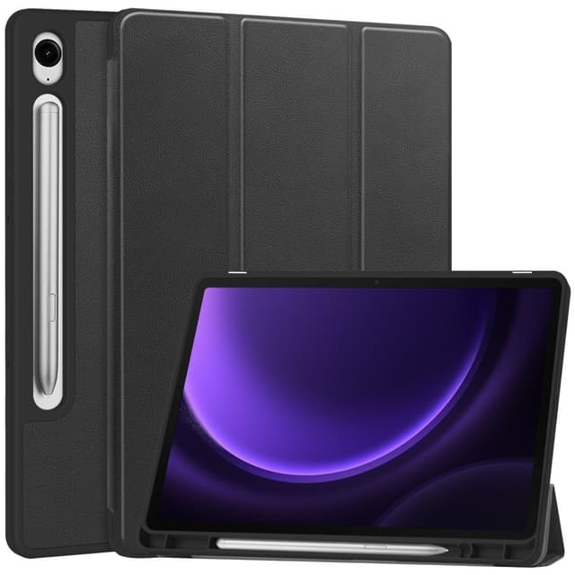 SKALO Samsung Tab S9/S9 FE Trifold Fodral - Svart