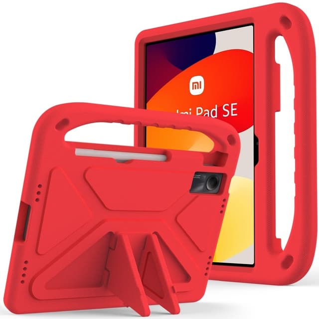SKALO Xiaomi Redmi Pad SE Børneskal med håndtag og stativ - Rød
