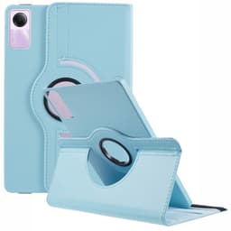 SKALO Xiaomi Redmi Pad SE 360 Litchi Flip Cover - Turkis