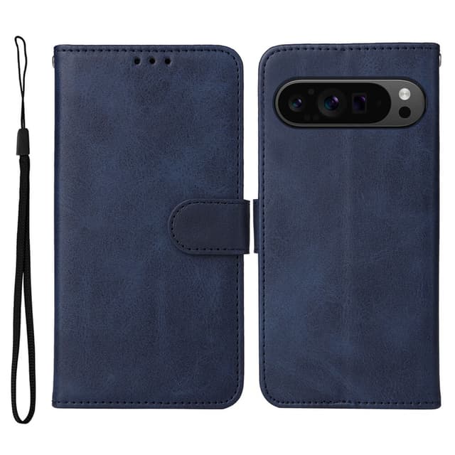 SKALO Google Pixel 9 Pro XL PU-nahkainen Lompakkokotelo - Sininen