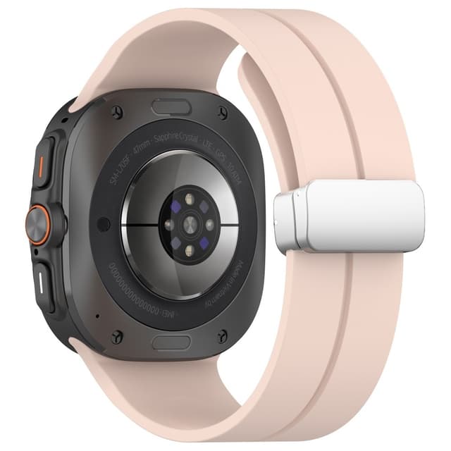 SKALO Silikonarmband metallspänne Samsung Watch Ultra 47mm - Rosa