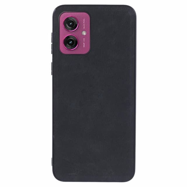 SKALO Motorola Moto G55 5G PU-Läder Hybrid Skal - Svart