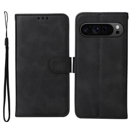 SKALO Google Pixel 9 Pro XL PU-læder Pungetui - Sort