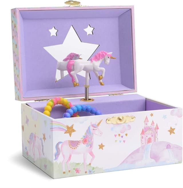 UNIQ Smyckeskrin för barn med musik Ballerina (Enhörning) - Rosa