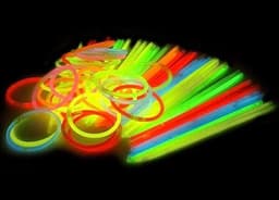Glowsticks 100-pak armbånd - blandede farver