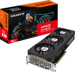 Gigabyte RX 7600 GAMING XT OC näytönohjain (16 GB GDDR6 RAM)